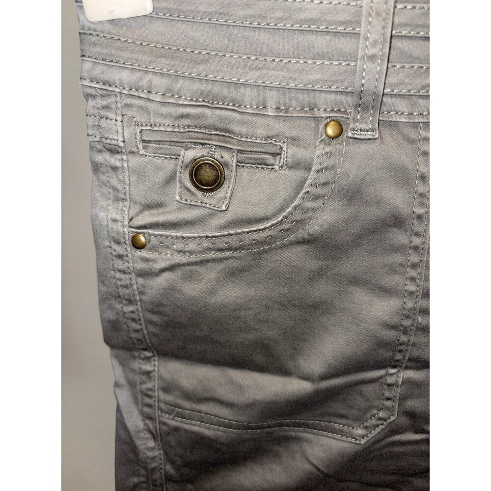 One 5 One Shorts Womens 10 M 32X4.5 Faded Olive Khaki Cotton Spandex Stretch - Picture 2 of 9